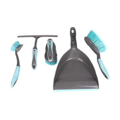 China China Supplier High Quality Eco-friendly Heavy Duty Home Broom Plastic Dustpan Combo Dustpan Set Broom And Broom for sale