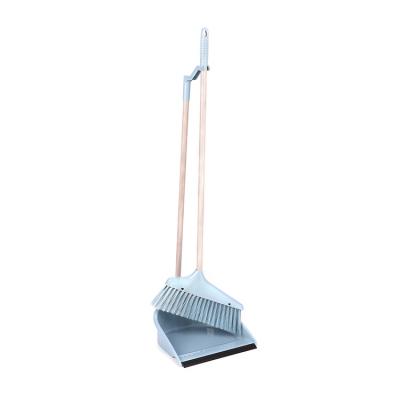 China Chinese Factory Daily Cleaning Commercial Outdoor Indoor 2 in 1 Plastic Cleaning Broom and Broom Perfect Stick Floor Dustpan for sale