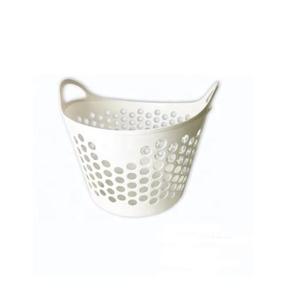 China CLASSIC Wholesale Mobile Washing Basket Laundry Washing Plastic Dirty Clothes Storage Basket With Handle for sale