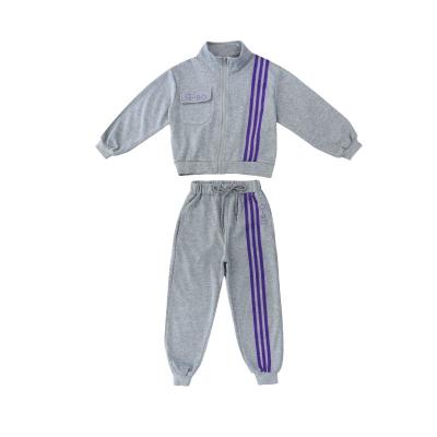 China Preppy Style Kids Fall Clothing Sets 2022 Boys Jogger Clothing Children Sets Clothing Kids Sportswear Girl Fall Jackets Kids Sweatsuits for sale