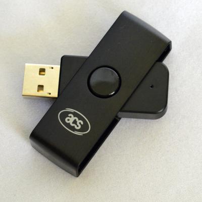 China ACR38U-N1 USB PocketMate Mini Smart Contact Chip Card Reader Writer Support T=0 &T=1 CPU Card For  ISO 7816& FIPS 201 for sale