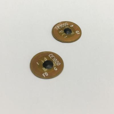 China Diameter 10MM FPC NFC Lable  NTAG 216  FPC NFC / RFID Small Chip Tag Custom Designed Size for sale