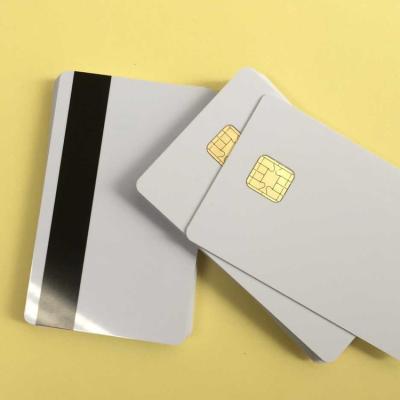 China J2A040 Chip Blank JAVA Card with Hi-Co Magnetic Stripe Support ATR T=0 / T=1 initialization customized for sale