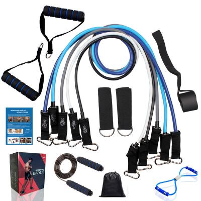 China Wholesale Custom Bodybuilding Resistance 11set Fabric Fitness Exercise Workout Loop Yoga Resistance Bands for sale