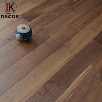 China Modern American Walnut Plywood Backside Brushed Engineered Flooring for sale