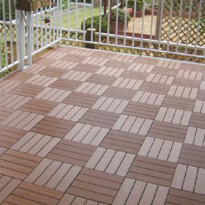 China Modern Low Maintenance DIY Interlocking WPC Decking For Terrace for sale