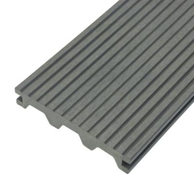 China Outdoor Recycling Compound Semi Solid Modern Gray Wpc Decking for sale