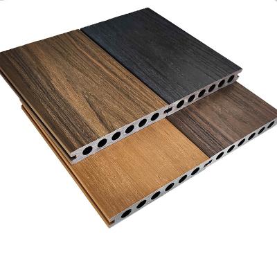 China Modern Outdoor Wood Grain Coextrusion WPC Plastic Composite Decking Wood Panel Flooring for sale