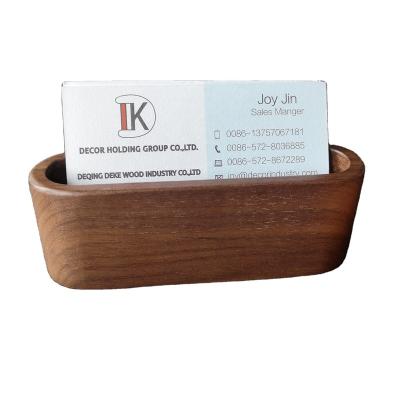 China Japan Office Single Desk Solid Business Card Holder Solid Wood for sale