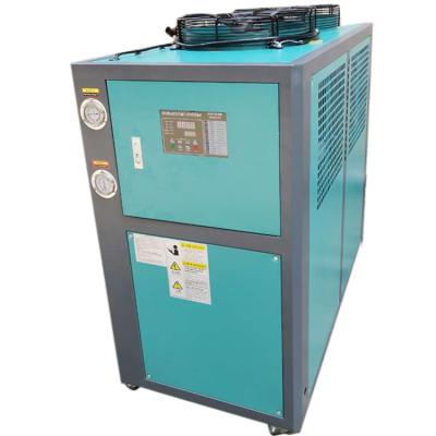 China High Efficient Copper Tube Covered Aluminum Fins 5hp Air Cooler Industrial Air Cooled Glycol Chiller for sale