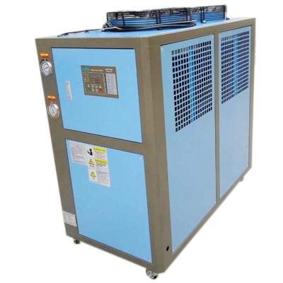 China High Efficient Copper Tube Covered Aluminum Fins Refrigerator Portable Industrial Circulating Air Cooled Chiller for sale