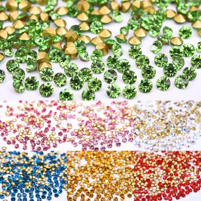 China Wholesale New Crystal Rhinestones Point back Crystal Rhinestone glass use for nail for high heels gatment for sale