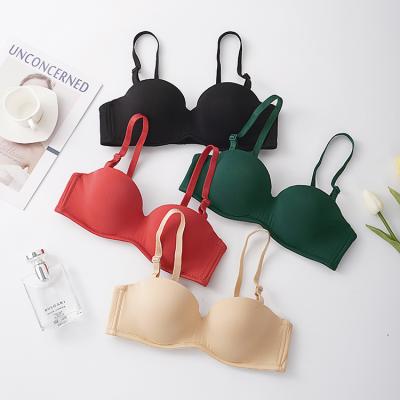 China Seamless Daily Changeable Thick Comfortable Underwear Lingerie Cup Lift Up Strapless Women Bra 32 Size for sale