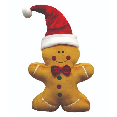 China All Unique 87CM Large Gingerbread Man Decorations Funny Christmas Plush Stuffed Handmade Crafts for sale