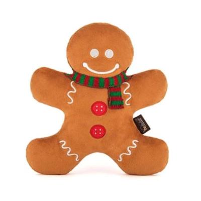 China All Unique Christmas Gingerbread Man Decorations Plush Stuffed Handmade Crafts for sale