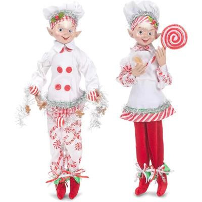 China All 2023 Handmade Craft Holiday Elves Doll House Decor Christmas Atmosphere Elf Decorations for sale