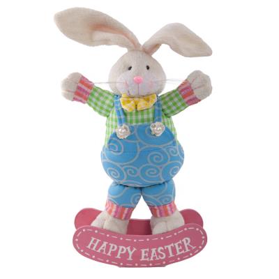 China All Bunny Happy Colorful Rabbit Seasonal Easter Decorations Bunny Handmade Craft Decorations White Easter Bunny for sale