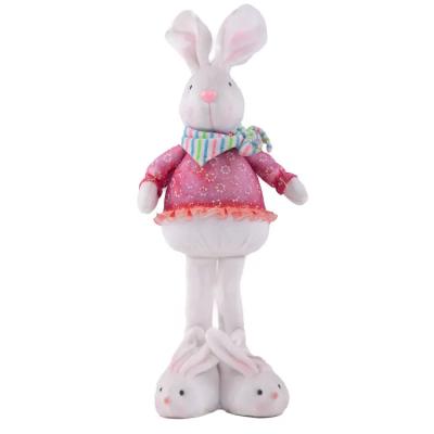 China All Facric Soft Custom Stuffed Handmade Easter Decorations Crafts Bunny Rabbits Decorations for sale