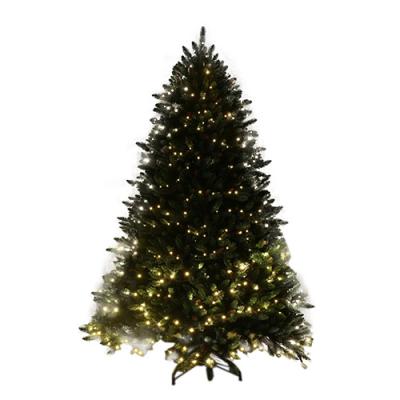 China Each 180cm Handmade Christmas Decor Craft PE PVC Green Santa Tree With Warm Yellow LED Lighthouse Festival Decorations for sale