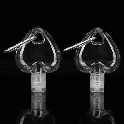 China BEAUTY PACKAGING Wholesale Reusable Economic Plastic PETG Love Heart Shape Barb Bottle With Hook for sale