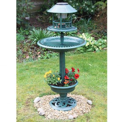 China 2021 New Arrival Garden Bird Planter Solar Hot Bath Hotel Outdoor Garten Jardin Feeding Station for sale