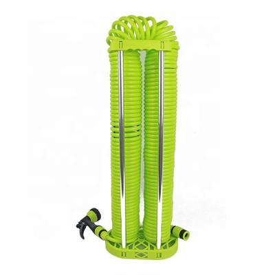 China Garden Water Irrigation 30 Meter Flexible Garden Recoil Water Hose With Stand Holder Kit for sale