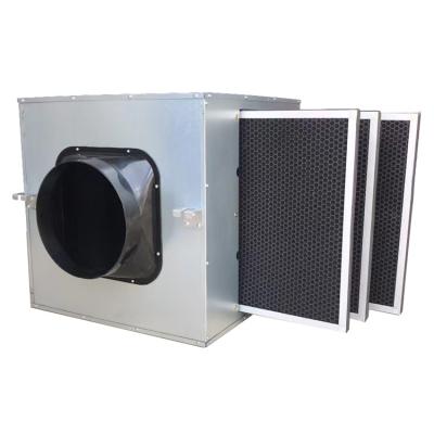 China Hotels Cafe Burner Air Handling Unit Smoke Carbon Filter Box for sale