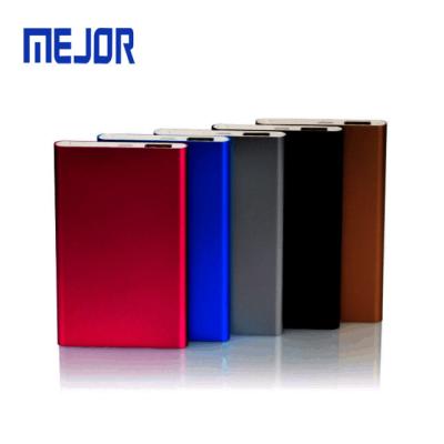 China Dual output 2A USB power banks 10000mah mobile phone powerbank 2A ​​slim portable fast 20000mah charger for sale