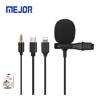 China AirPlay IOS Teaching Speaker Detachable Lapel Lavalier Condenser Handsfree Mini Portable Speeching Microphone for sale