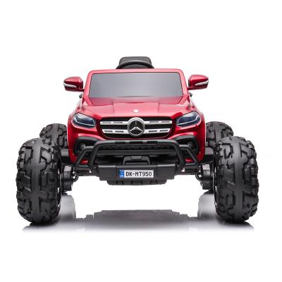 China Ride On Toy ODM Big Wheels Licensed Mercedes-Benz Monster Electric Truck Car For Kids 4 Wheel Drive for sale