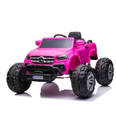 China Ride On Toy New Arrival 2021 Mercedes-Benz Monster Truck Licensed RC Drivable Ride On Car 24V 2 Seater Kids Car for sale