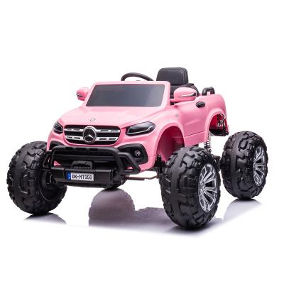 China Ride On Toy Big Wheels Licensed Mercedes-Benz Electric Monster Truck Car For 10 Year Old Kids 4 Wheel Drive for sale