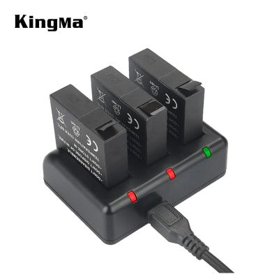 China Camera KingMa Triple Micro USB Battery Charger for XiaoYi 2 4K Action Camera and AZ16-1 Battery for sale