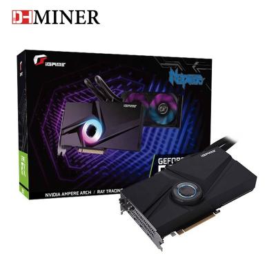 China Ti GeForce RTX 3090 iGame Workstation New 8nm CUDA Cores 21Gbps 24GB 384 bit GDDR6X RTX3090 from Neptune 100% OC for sale