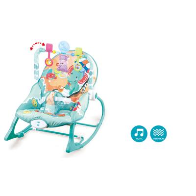 China Good quanlity 3 linkable green music toys vibration indoor baby swing chair for boy girl made in China LD427754 for sale