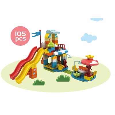 China Construction Toy New Item 107 PCS Kids Educational Intelligent Plastic Building Big Block Sets Toys for sale