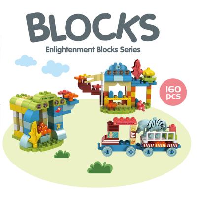 China Construction Toy New Item 160 PCS Kids Educational Intelligent Plastic Building Big Block Sets Toys for sale