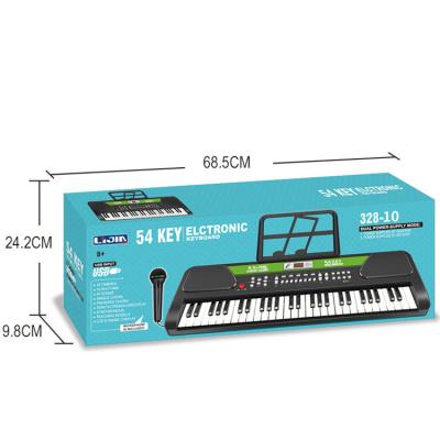 China Battery Operated Toy 54 Keys MIC And USB Girl Gifts Piano Electronic Organ Keyboard Instrument Musical Toy for sale