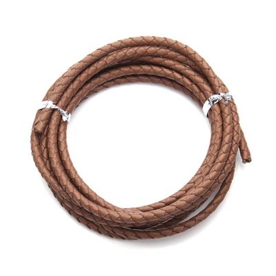 China Hot Genuine Leather Bracelet Rope Bracelet Charm Necklace Charm Retro Handwoven Leather Jewelry 3mm Genuine Leather Rope For Braided Handwoven Wrist Jewelry Rope Bracelet Leather Necklace DIY for sale