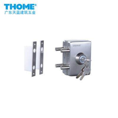 China Double Sided And Open Knob SUS201# Square Modern Glass Door Lock With Key for sale