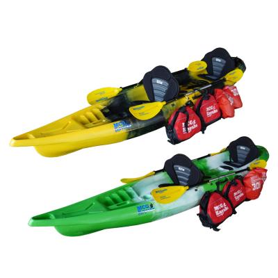 China HDPE New Arrival Fishing Kayak Skiff Fishing Canoe / Kayak 2 Person For Fishing for sale