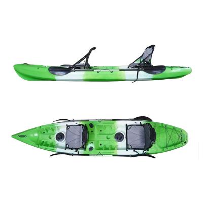 China HDPE 2 person kayak sale with lldpe rotomolded plastic family fishing kayak wholesale for sale