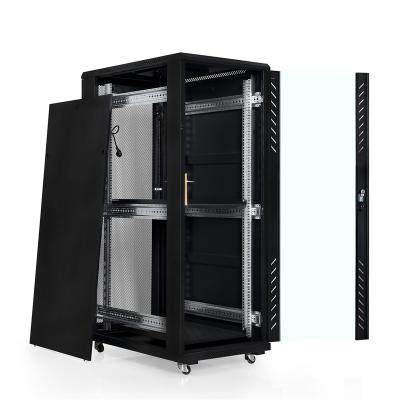 China Transparent Tempered Glass Front Door (metal Door Optional) TH-TD6036 server cabinet rack network cabinet pdu hard drive rack server  4t for sale