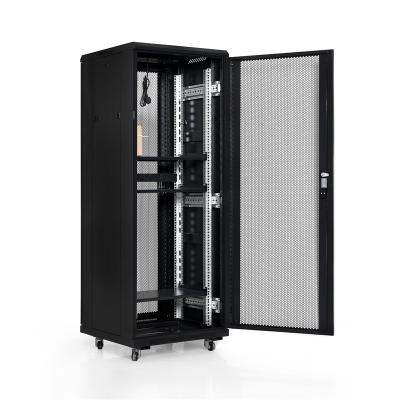 China Transparent Tempered Glass Front Door (metal Door Optional) TH-TB6632 main switchgear ring network cabinet switchgear 19 inch server rack a cabinet for a server computer for sale