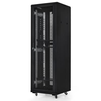 China Transparent Tempered Glass Front Door (metal Door Optional) TH-TB6636 3u rack mount network cabinet cooling system rack server 42u 42u rack server cabinet network cabinet visio stencil for sale