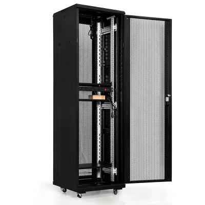 China Transparent Tempered Glass Front Door (metal Door Optional) TH-TB6642 network cabinet server rack liquid immersion cooling server rack 27u server cabinet for sale