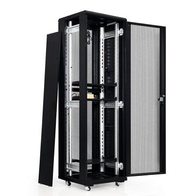 China Transparent Tempered Glass Front Door (metal Door Optional) TH-TB6646 network cabinet india 24u server rack server data cabinet for sale