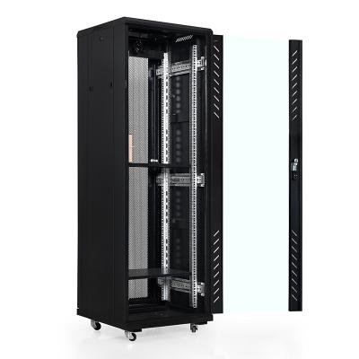 China Transparent Tempered Glass Front Door (metal Door Optional) TH-TD6636 network server rack cabinet 47u 4u 600 450 cold rolled steel network cabinet server rack cabinet network for sale