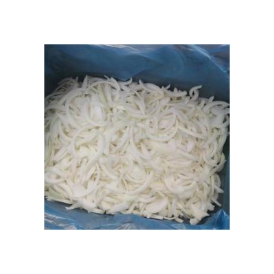 China Bulk sale fresh hot fast frreeze factory white onion IQF frozen shredded onion for sale