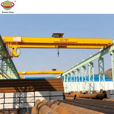 China Large Span Bridge Crane Bolt Connect Rolling Bridge Double Girder 30 Ton for sale